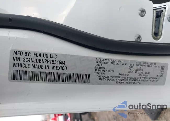 3C4NJDBN2PT531684: 43592365