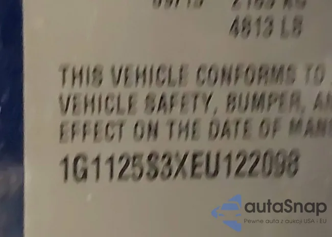 1G1125S3XEU122098: 43592388