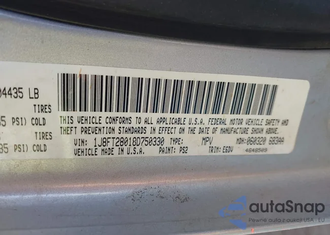 1J8FT28018D750330: 43592438