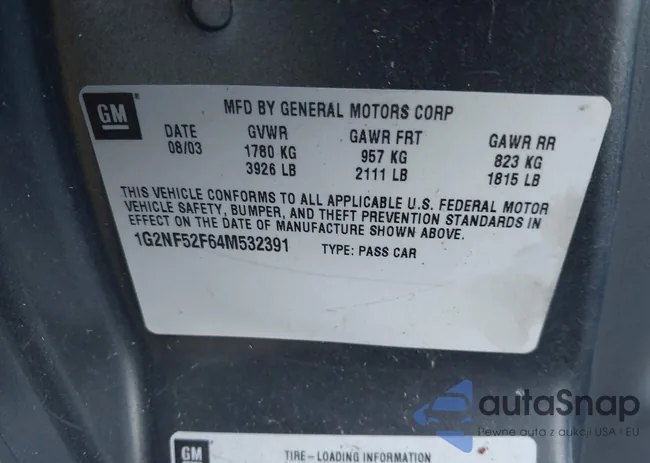 1G2NF52F64M532391: 43592583