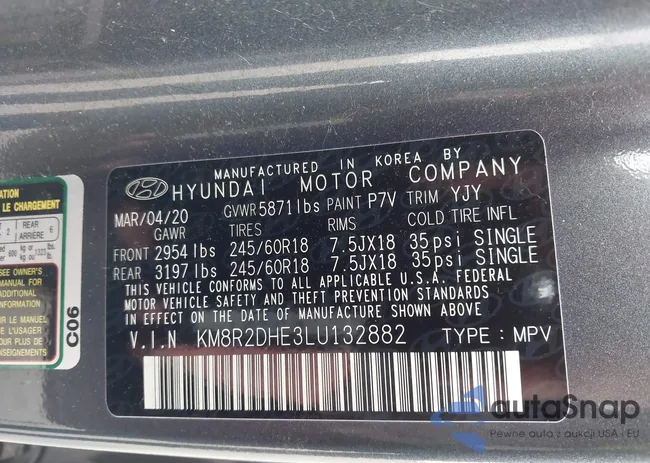 KM8R2DHE3LU132882: 43592808