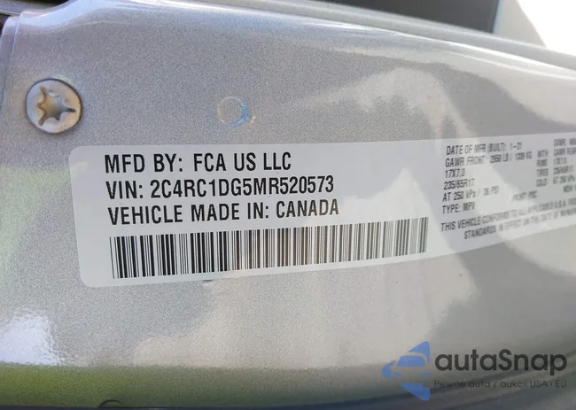 2C4RC1DG5MR520573: 43592089