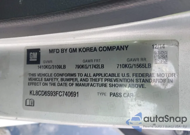 KL8CD6S93FC740691: 43592090