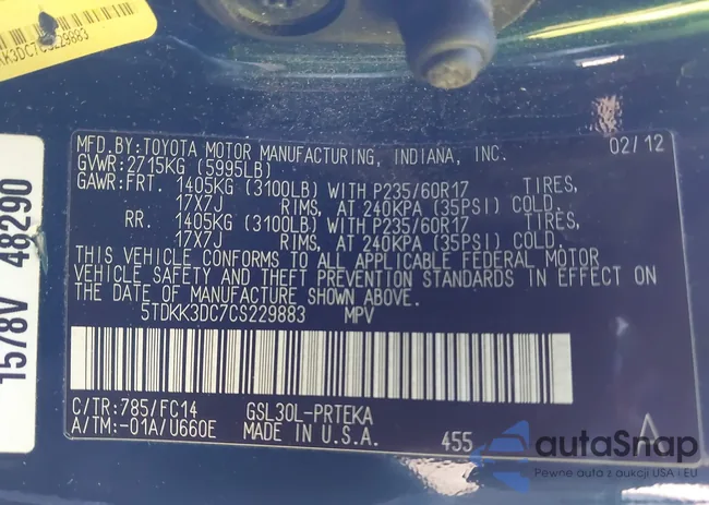 5TDKK3DC7CS229883: 43592199