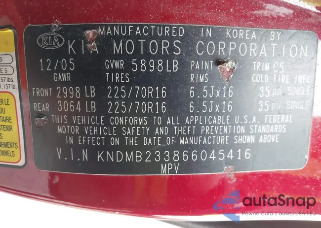 KNDMB233866045416: 43593347