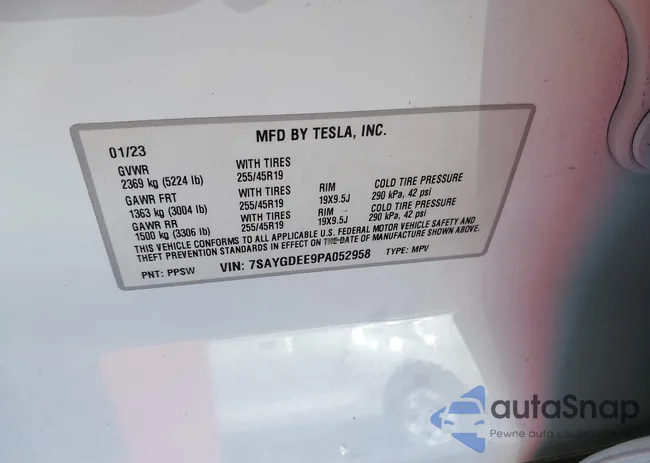 7SAYGDEE9PA052958: 43593371