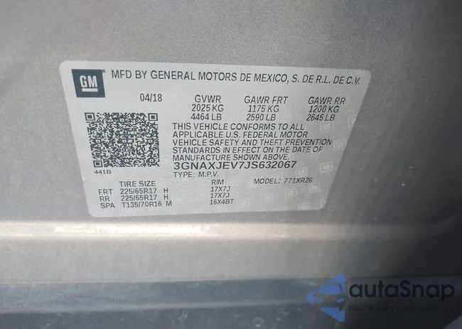 3GNAXJEV7JS632067: 43593595