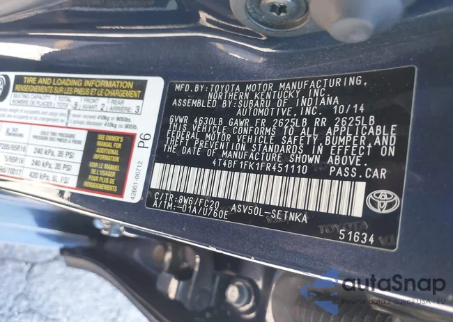 4T4BF1FK1FR451110: 43593604