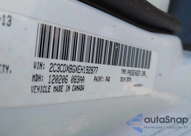 2C3CDXBGXEH192877: 43593648