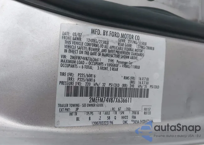 2MEFM74V87X636611: 43593869