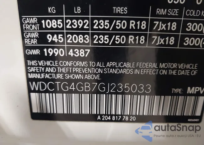 WDCTG4GB7GJ235033: 43593884