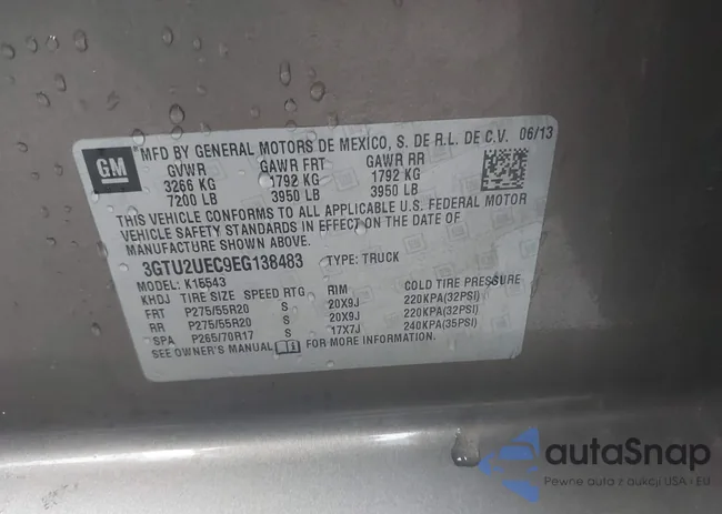 3GTU2UEC9EG138483: 43593166