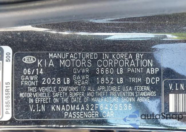 KNADM4A32F6429536: 43593268