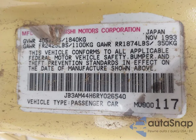 JB3AM44H6RY026540: 43594426