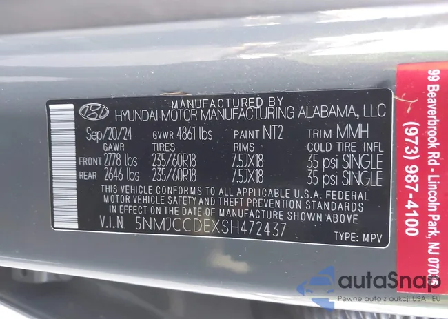 5NMJCCDEXSH472437: 43594488