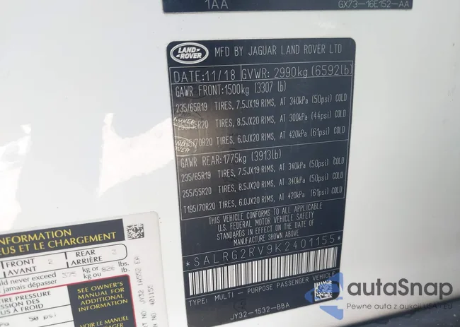 SALRG2RV9K2401155: 43594577