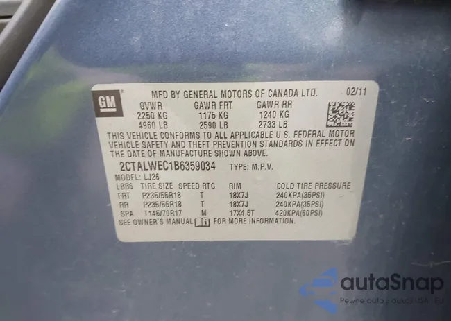 2CTALWEC1B6359034: 43594751