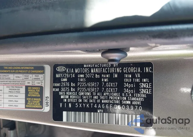 5XYKT4A66FG603970: 43594762