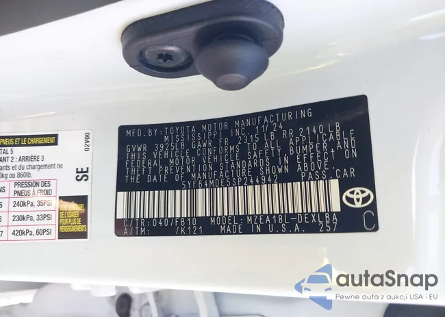 5YFB4MDE5SP244942: 43594869