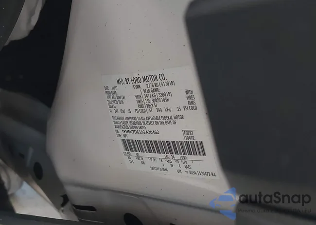 1FM5K7D83JGA30462: 43594108