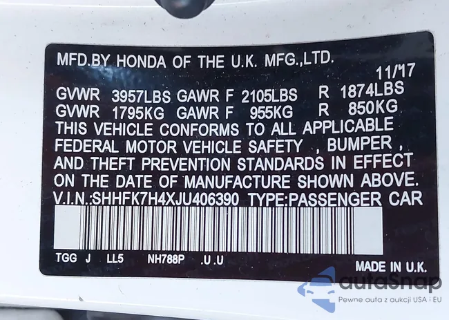 SHHFK7H4XJU406390: 43594208