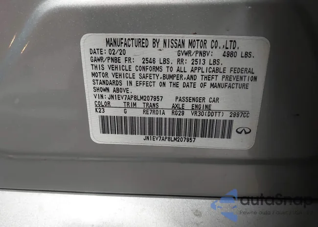 JN1EV7AP8LM207957: 43595612