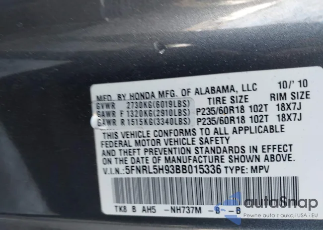 5FNRL5H93BB015336: 43595712