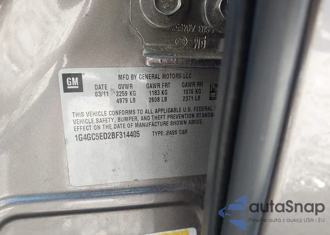 1G4GC5ED2BF314405: 43595783