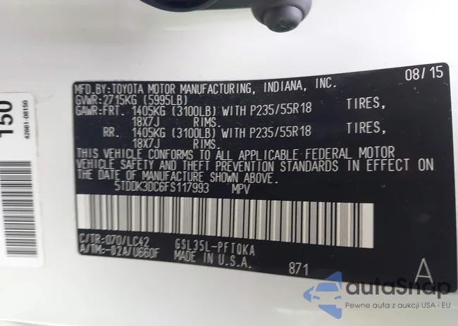 5TDDK3DC6FS117993: 43594958