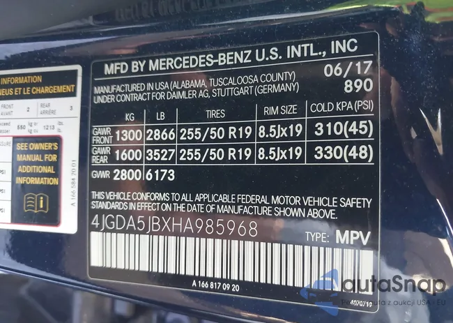 4JGDA5JBXHA985968: 43595017