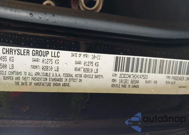 2C3CCAKT0CH147523: 43595165