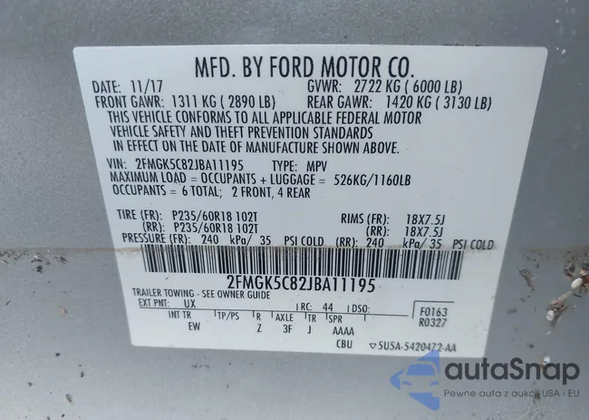 2FMGK5C82JBA11195: 43595297