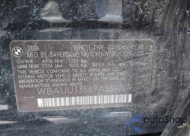 WBAUU33569A539709: 43596320