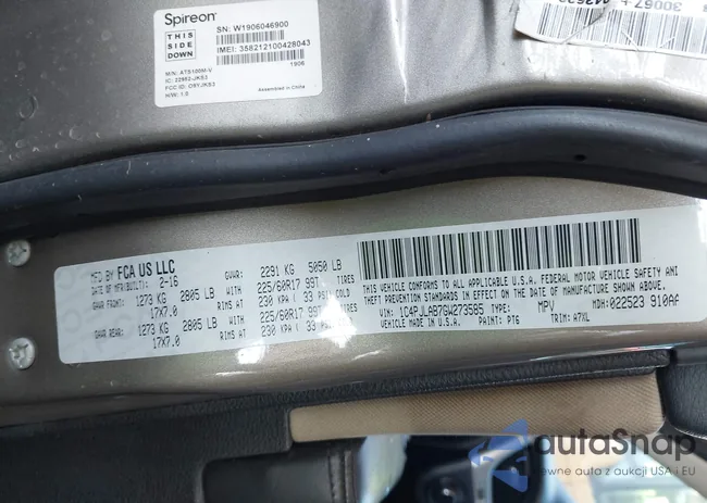 1C4PJLAB7GW273585: 43596486