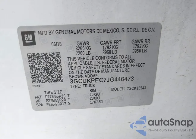 3GCUKPEC7JG446473: 43596712