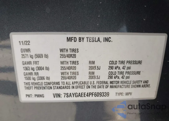 7SAYGAEE4PF609339: 43596733