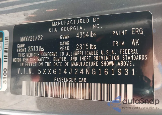 5XXG14J24NG161931: 43596798