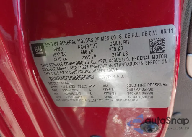 3GNBACFU0BS660298: 43596868