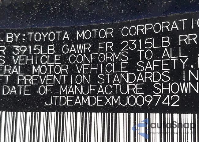 JTDEAMDEXMJ009742: 43595982