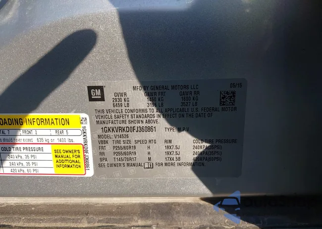 1GKKVRKD0FJ360861: 43596154