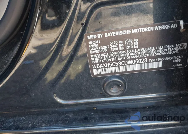 WBAXH5C53CDW05023: 43596244