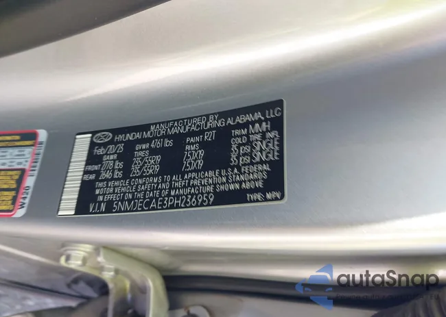 5NMJECAE3PH236959: 43597435