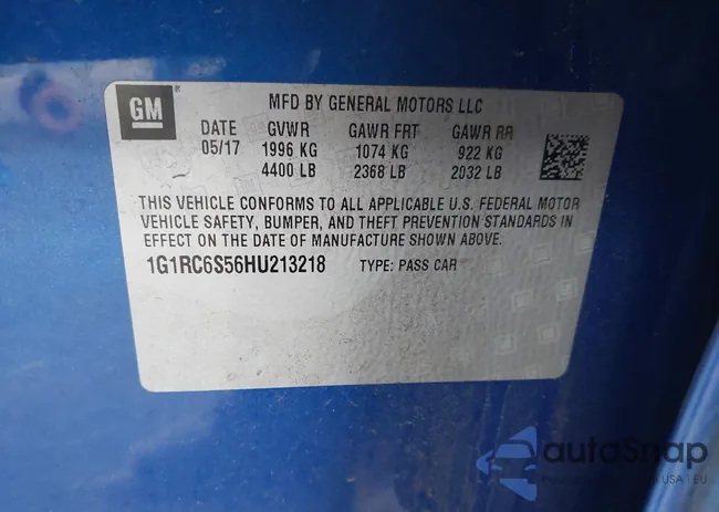 1G1RC6S56HU213218: 43597604