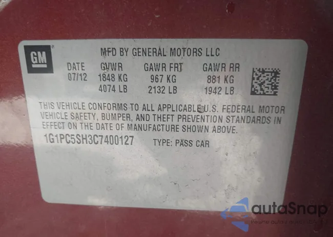 1G1PC5SH3C7400127: 43597801