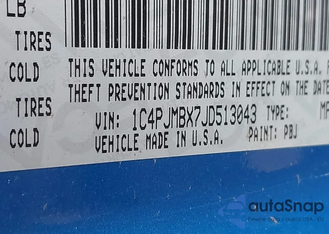 1C4PJMBX7JD513043: 43597809