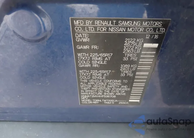 KNMAT2MV4HP536708: 43597837