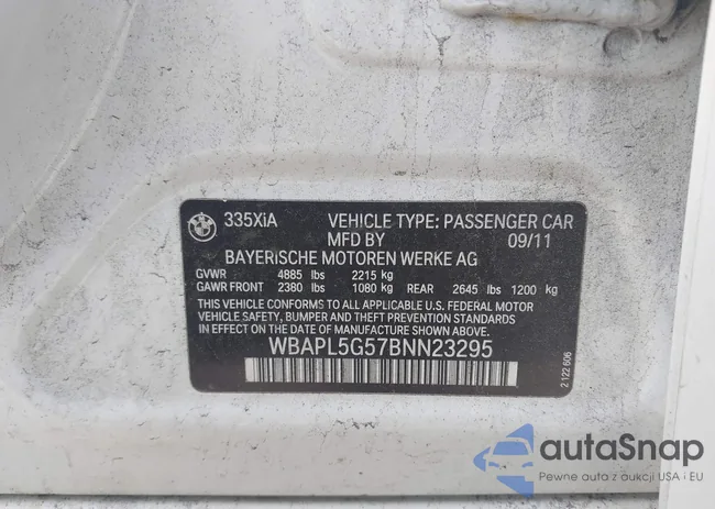 WBAPL5G57BNN23295: 43596944