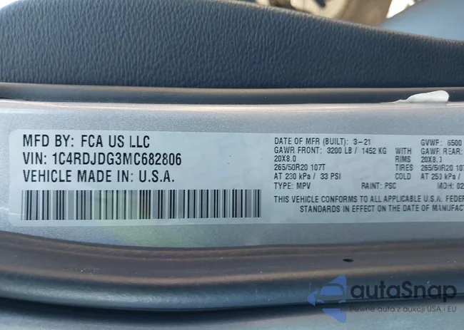 1C4RDJDG3MC682806: 43597215