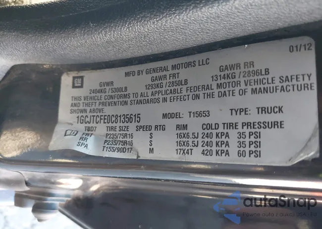 1GCJTCFE0C8135615: 43597245