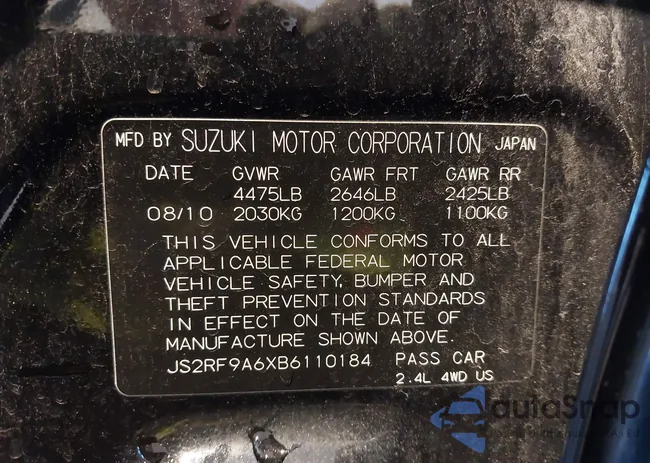 JS2RF9A6XB6110184: 43598704